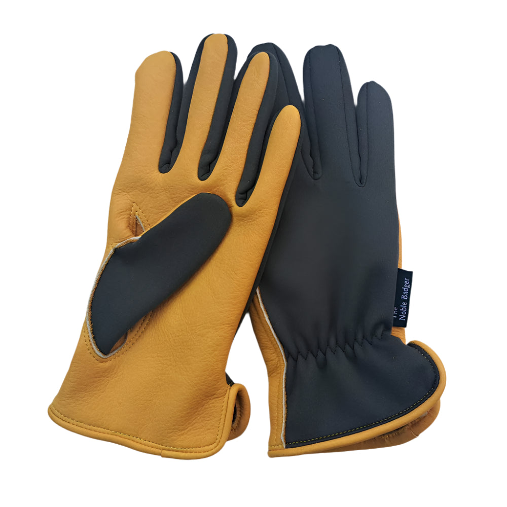 winter touch gardening gloves The Tuckton Premium Leather & Canvas Gardening Glove