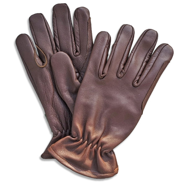 The Nyla - Women's Western Style Riding Glove (Brown) - The Noble Badger Ltd