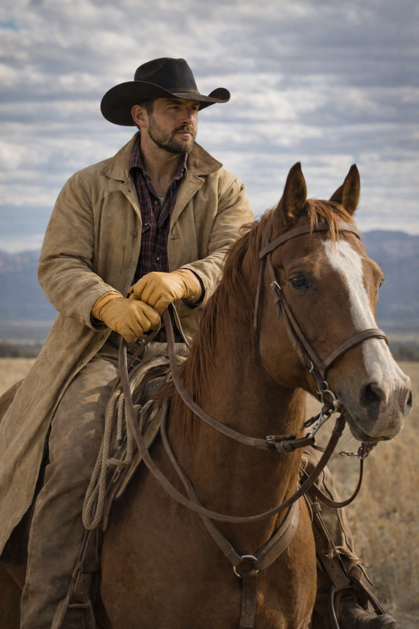 Bridger Men's Western Style Riding Glove (Tan) - The Noble Badger Ltd