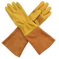 The Evershot - The Noble Badger - Leather Gauntlet - Premium Leather - Rugged Leather- Thorn Protection - Gardening Glove  - Affordable 