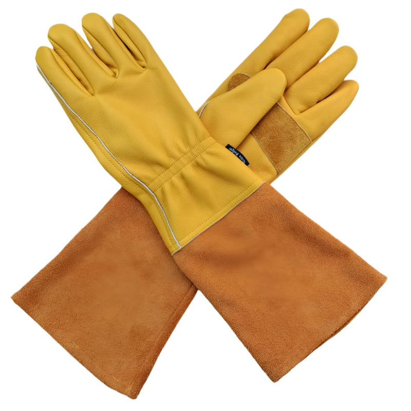The Evershot - The Noble Badger - Leather Gauntlet - Premium Leather - Rugged Leather- Thorn Protection - Gardening Glove  - Affordable 