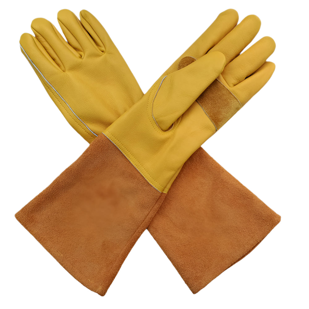 The Evershot - The Noble Badger - Leather Gauntlet - Premium Leather - Rugged Leather- Thorn Protection - Gardening Glove  - Affordable 