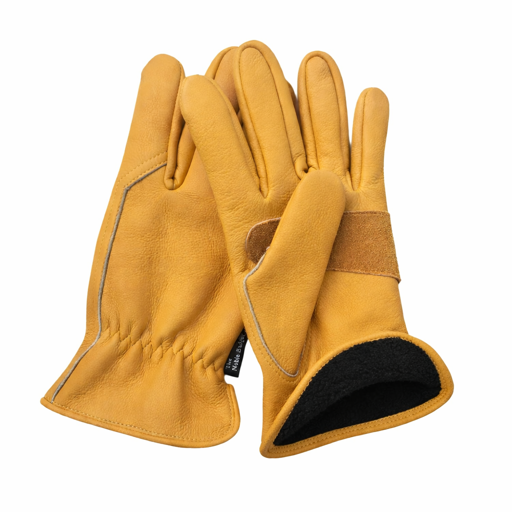 The Highcliffe Fleece Lined Premium Leather Gardening Glove - The Noble Badger Ltd