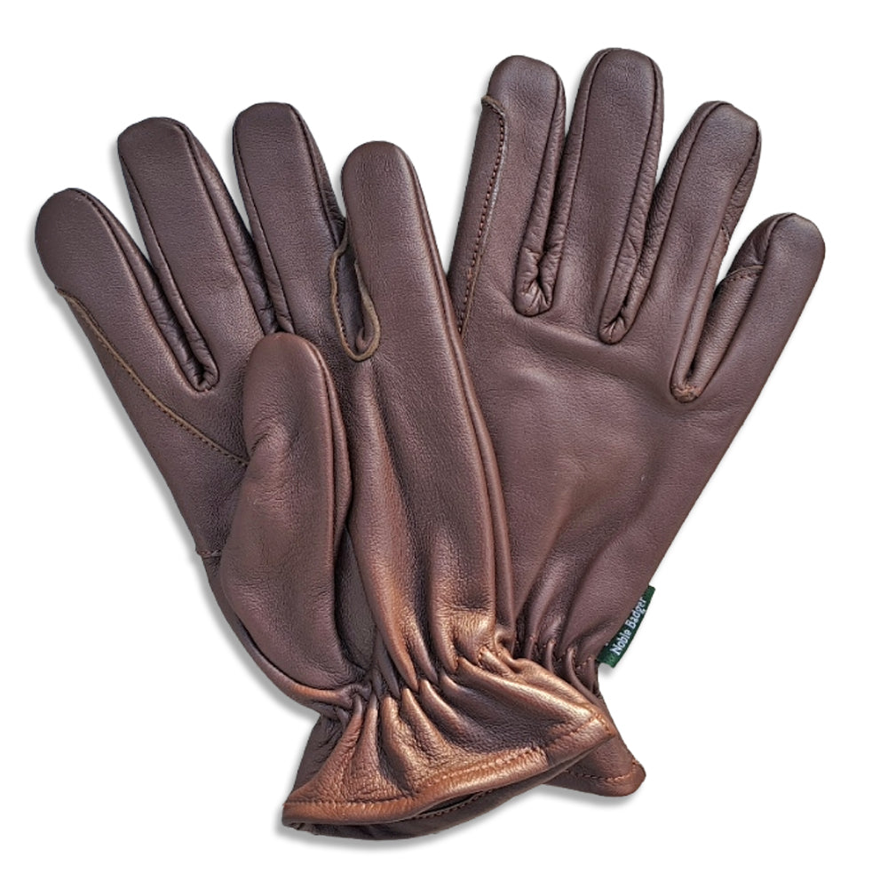 The Nyla - Women's Western Style Riding Glove (Brown) - The Noble Badger Ltd