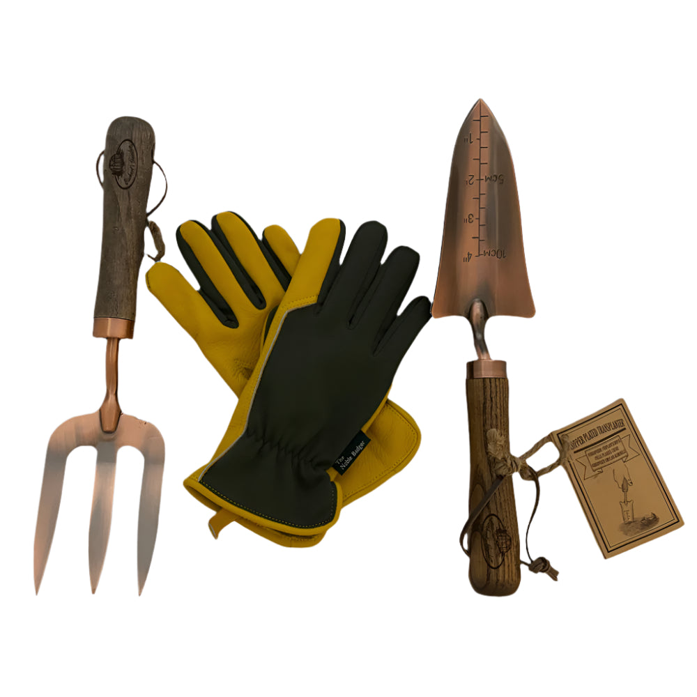 Tuckton Fork & Trowel Set - The Noble Badger - Gift - Gift Set - Gardening- 