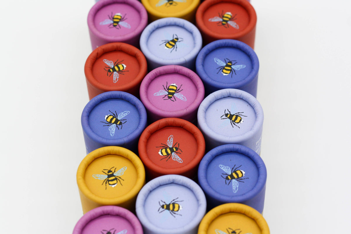 Wildflower Seedball Tubes - Mixed Box - The Noble Badger Ltd